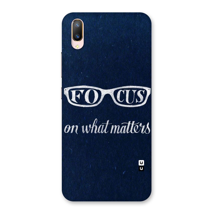 Focus Matters Back Case for Vivo V11 Pro