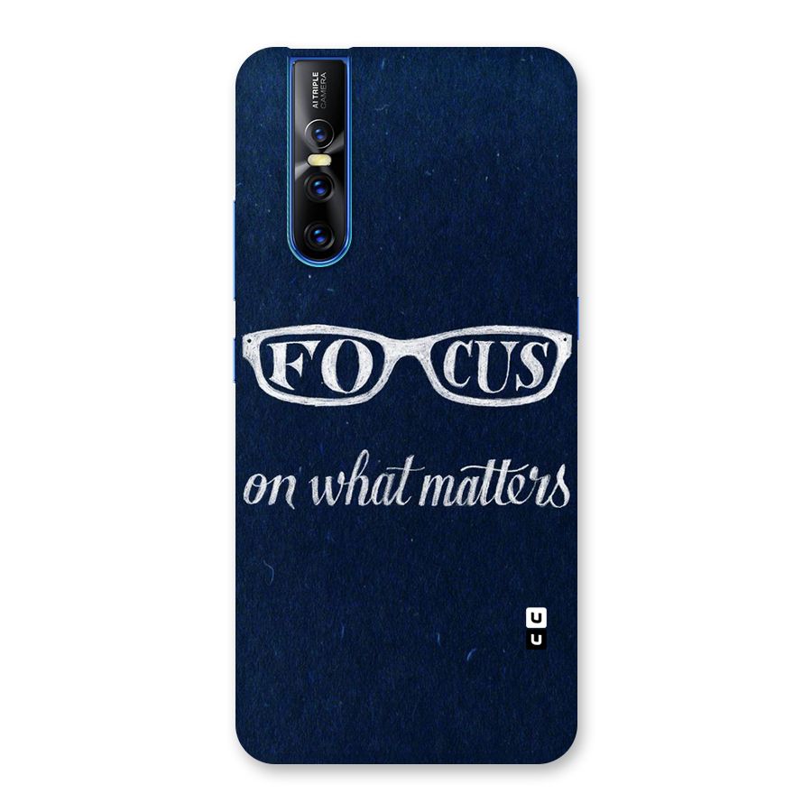 Focus Matters Back Case for Vivo V15 Pro
