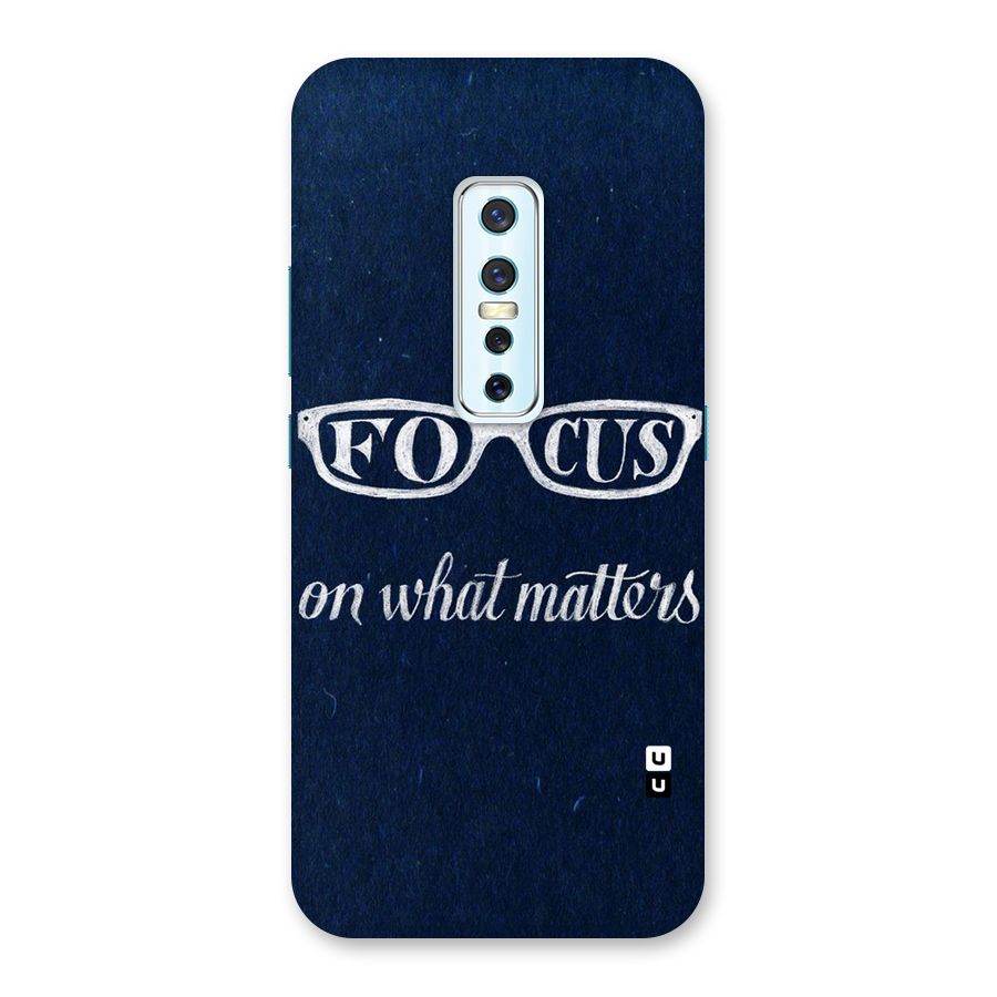 Focus Matters Back Case for Vivo V17 Pro