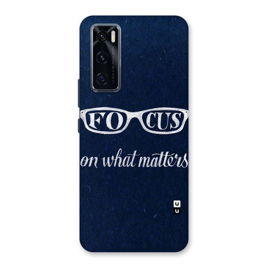 Focus Matters Back Case for Vivo V20 SE