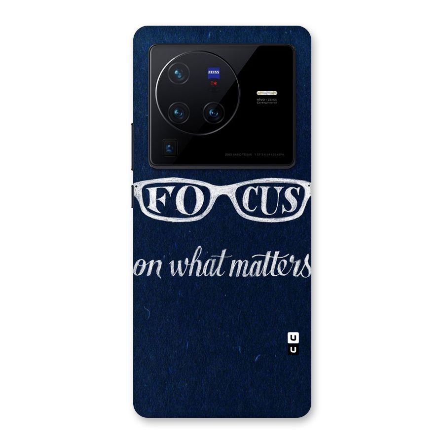 Focus Matters Back Case for Vivo X80 Pro