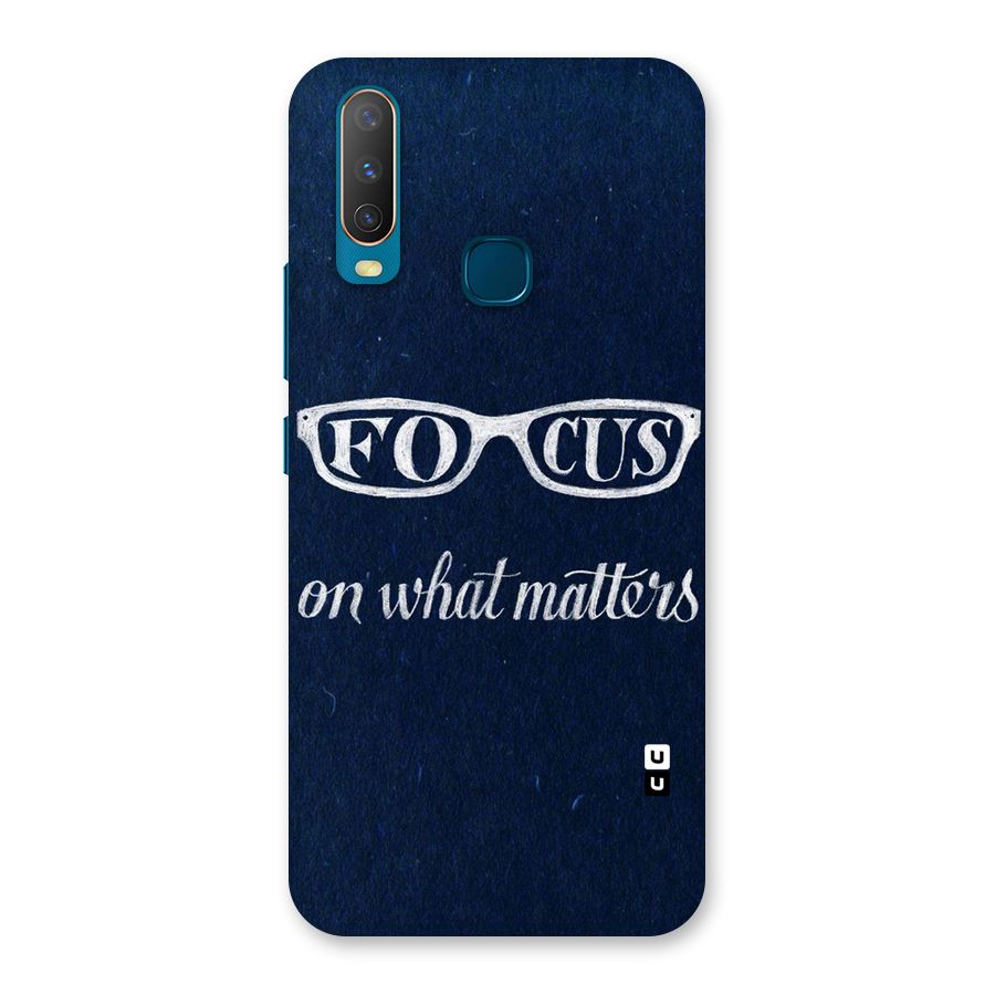 Focus Matters Back Case for Vivo Y17