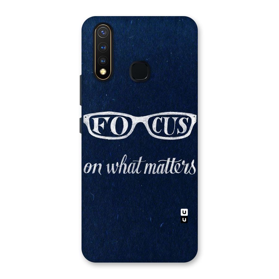 Focus Matters Back Case for Vivo Y19