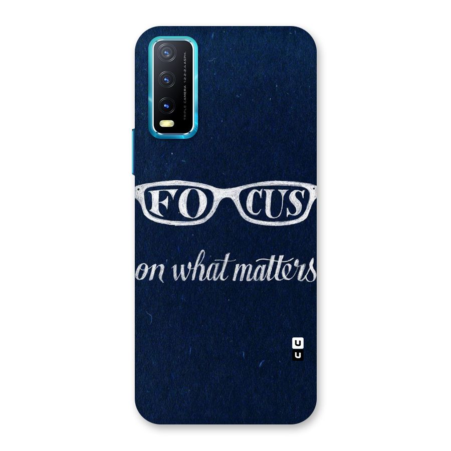Focus Matters Back Case for Vivo Y20G