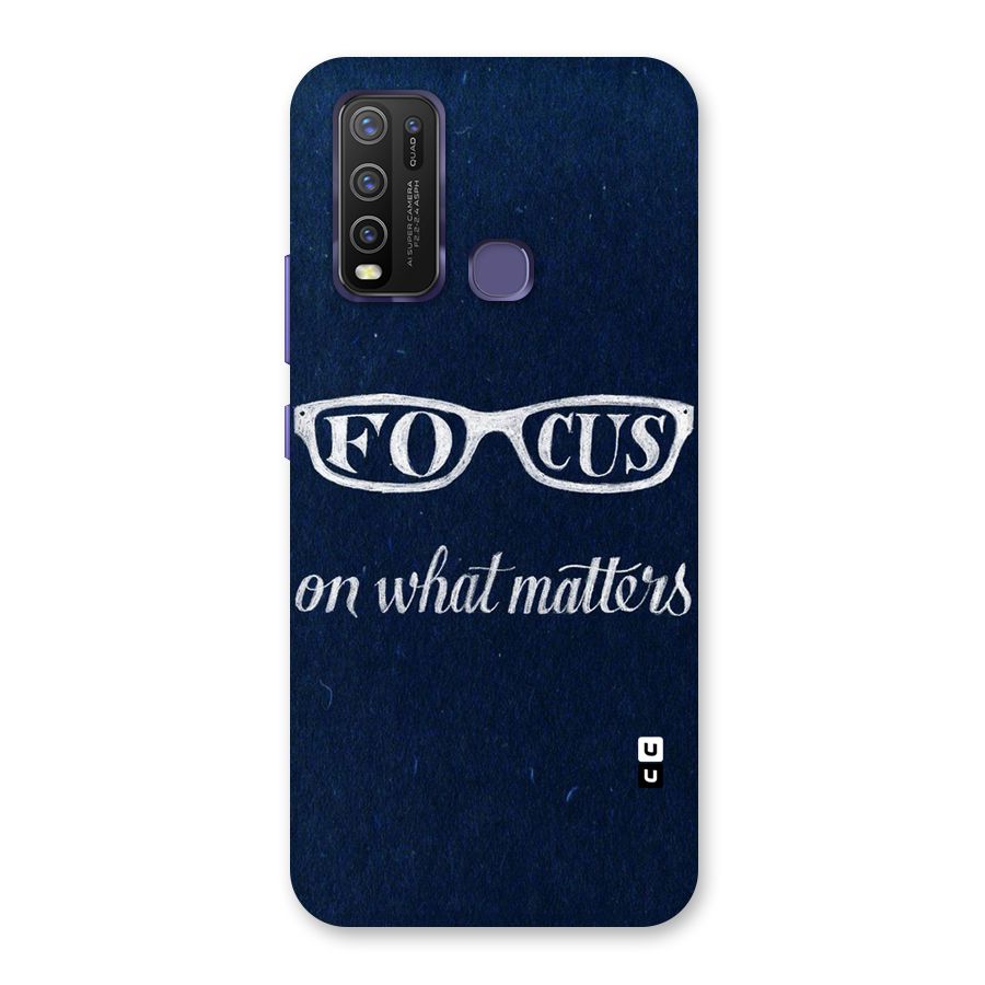 Focus Matters Back Case for Vivo Y50