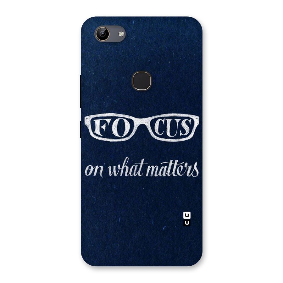 Focus Matters Back Case for Vivo Y81