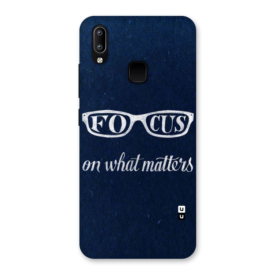 Focus Matters Back Case for Vivo Y93