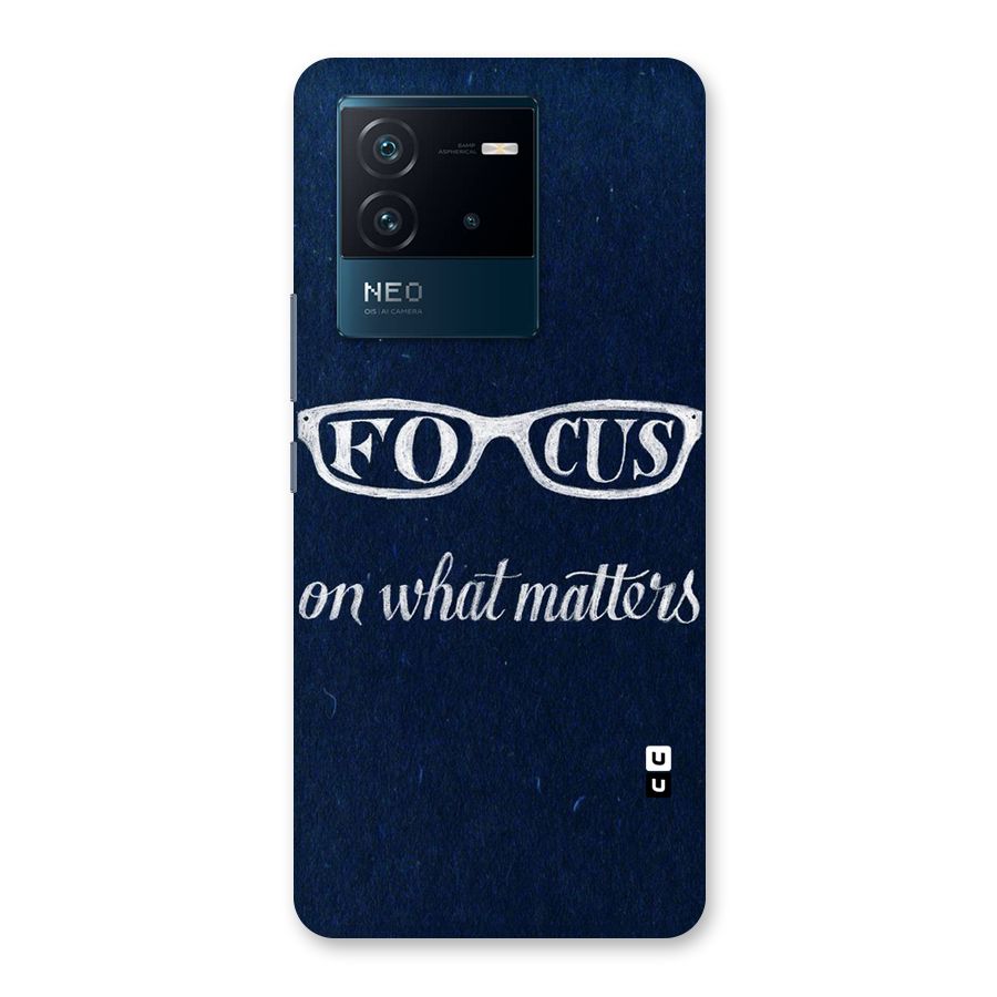 Focus Matters Back Case for Vivo iQOO Neo 6 5G