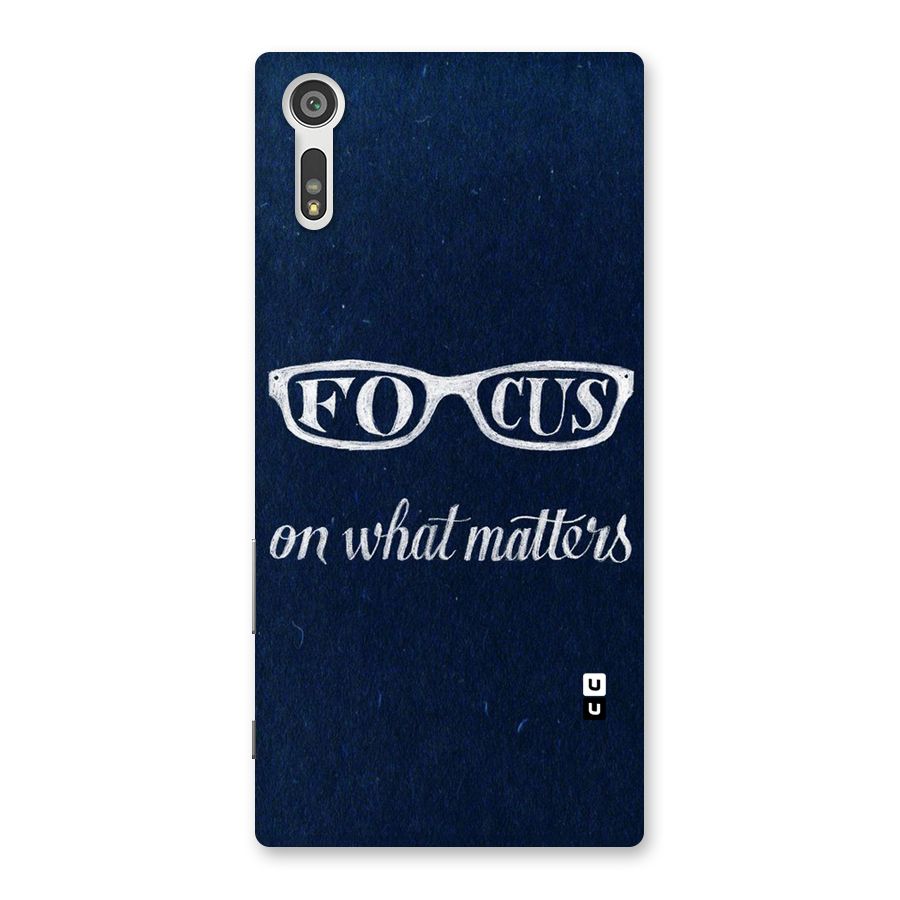 Focus Matters Back Case for Xperia XZ