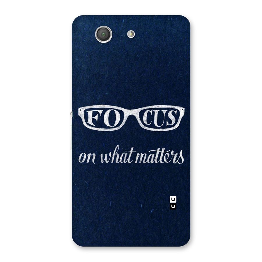 Focus Matters Back Case for Xperia Z3 Compact