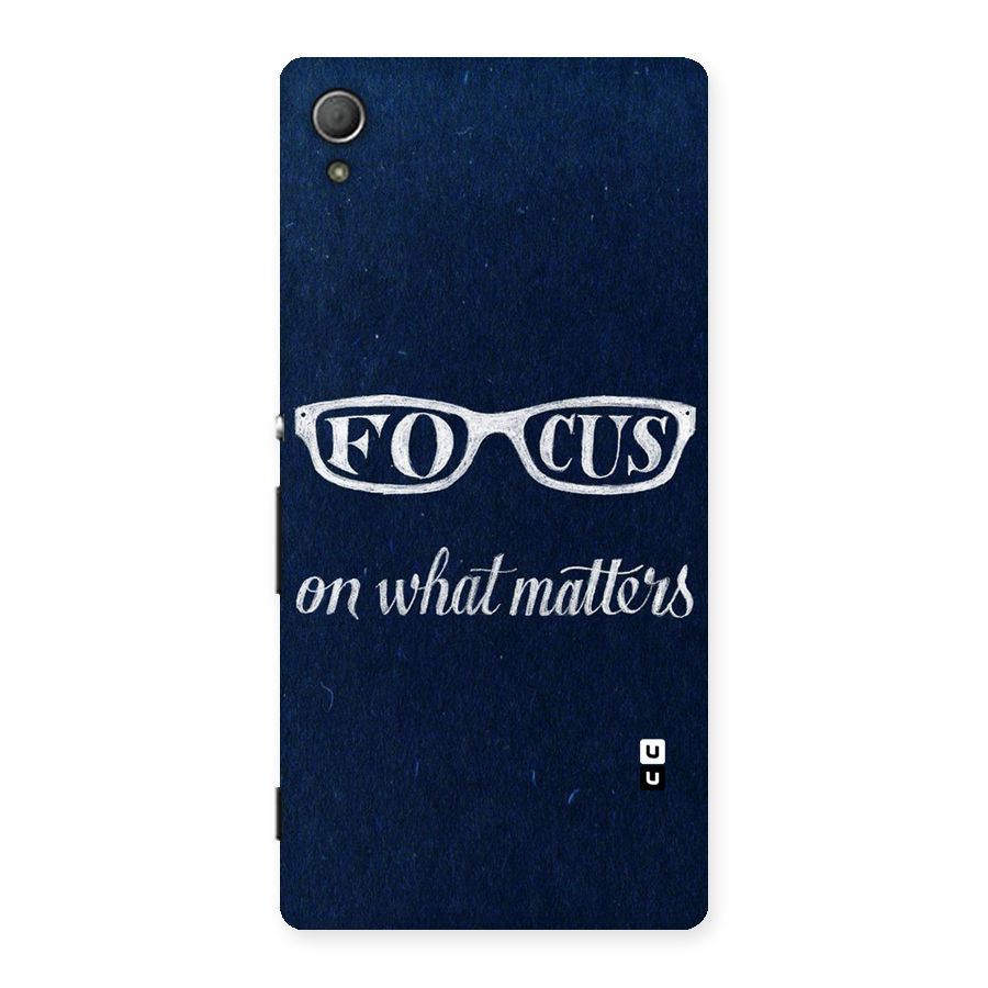 Focus Matters Back Case for Xperia Z3 Plus