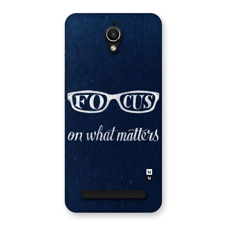 Focus Matters Back Case for Zenfone Go