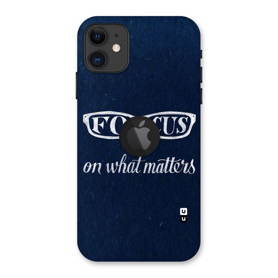 Focus Matters Back Case for iPhone 11 Logo Cut