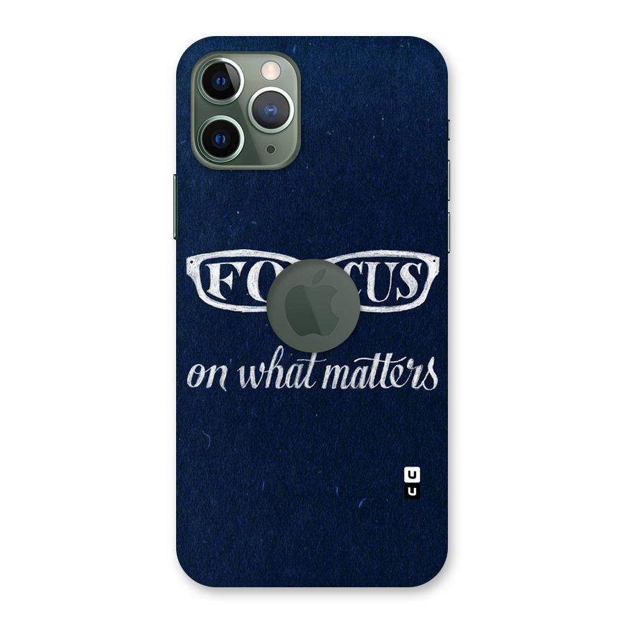 Focus Matters Back Case for iPhone 11 Pro Logo  Cut