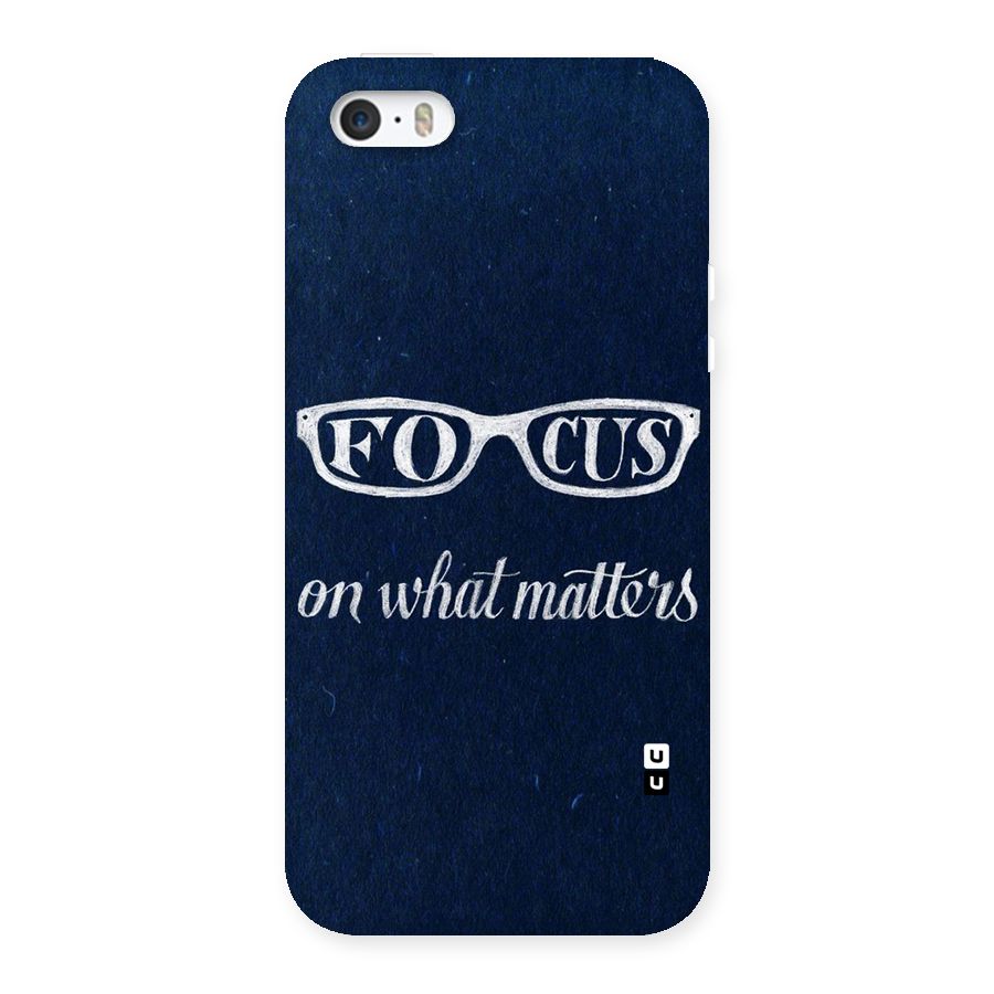 Focus Matters Back Case for iPhone SE