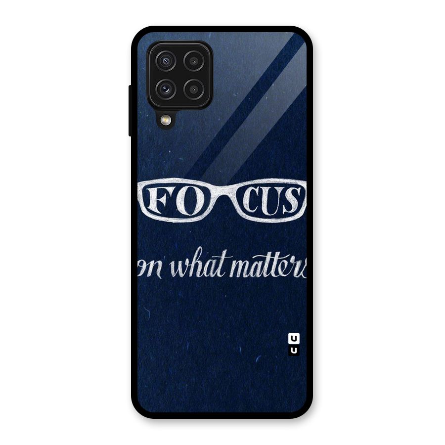 Focus Matters Glass Back Case for Galaxy A22 4G