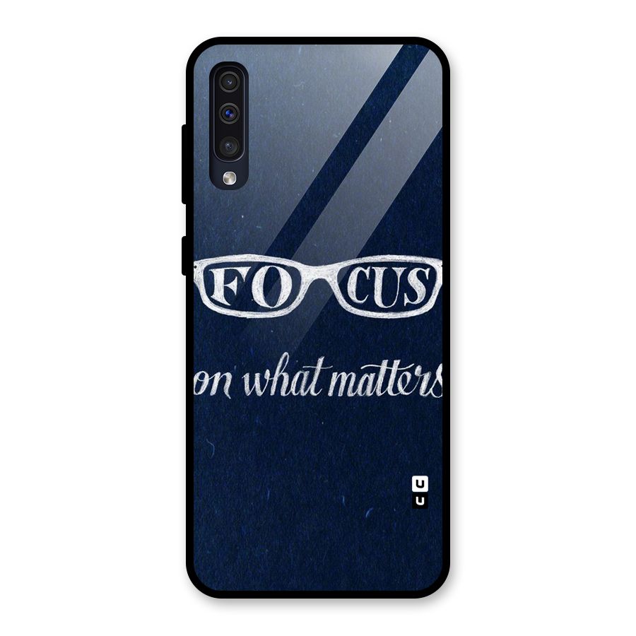 Focus Matters Glass Back Case for Galaxy A50