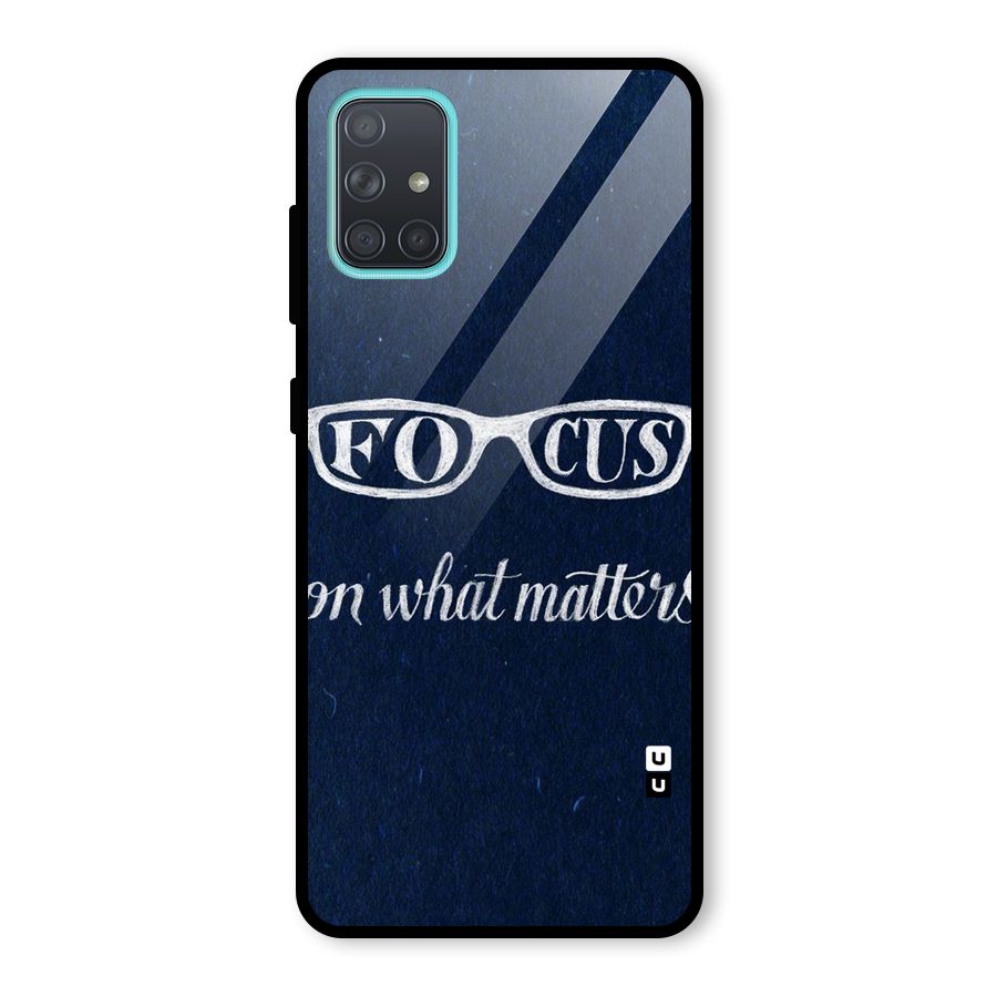 Focus Matters Glass Back Case for Galaxy A71