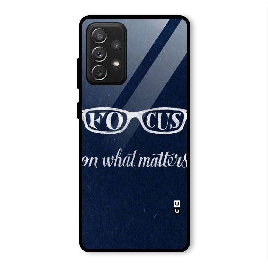 Focus Matters Glass Back Case for Galaxy A72
