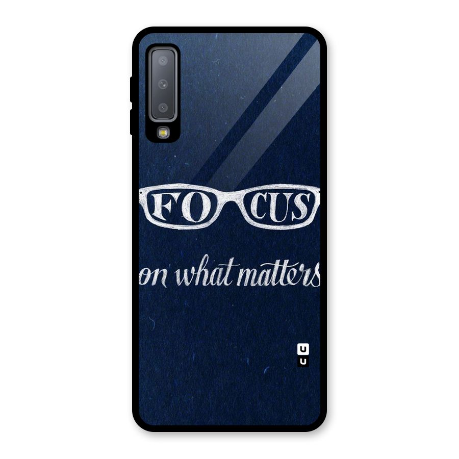 Focus Matters Glass Back Case for Galaxy A7 (2018)