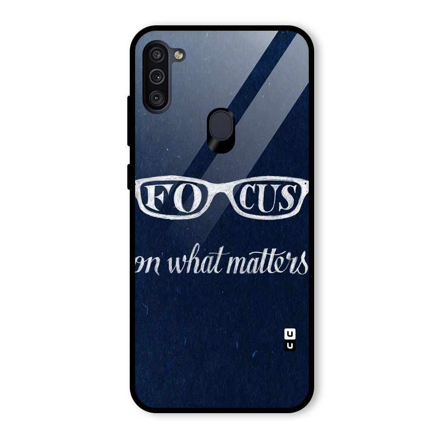 Focus Matters Glass Back Case for Galaxy M11