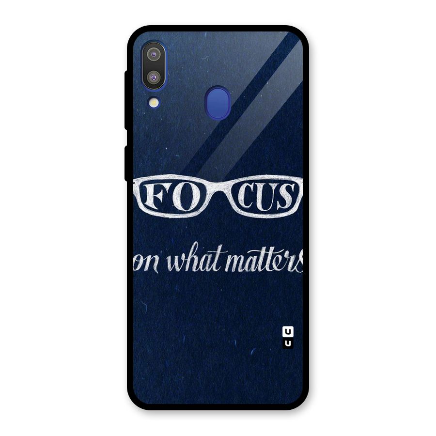 Focus Matters Glass Back Case for Galaxy M20
