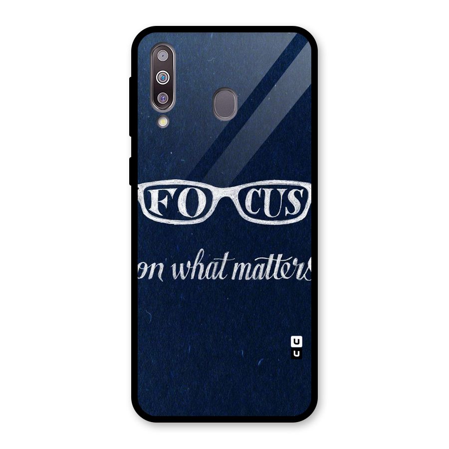 Focus Matters Glass Back Case for Galaxy M30