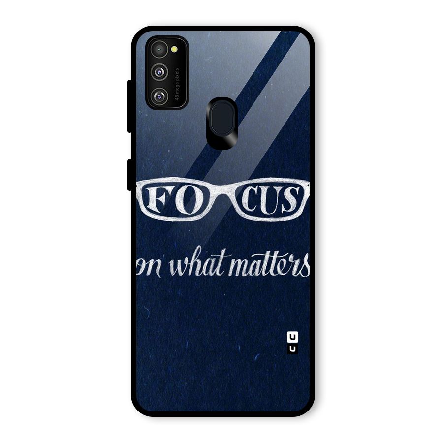 Focus Matters Glass Back Case for Galaxy M30s
