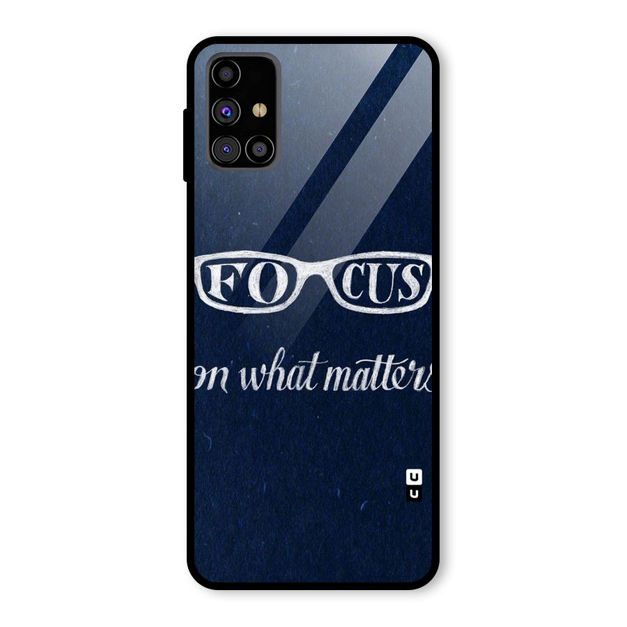 Focus Matters Glass Back Case for Galaxy M31s