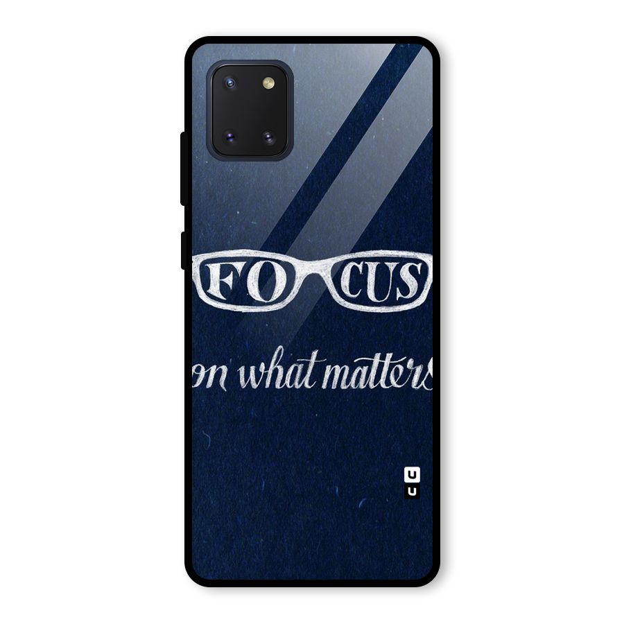 Focus Matters Glass Back Case for Galaxy Note 10 Lite