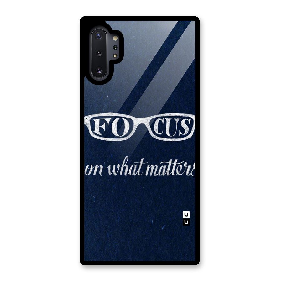 Focus Matters Glass Back Case for Galaxy Note 10 Plus