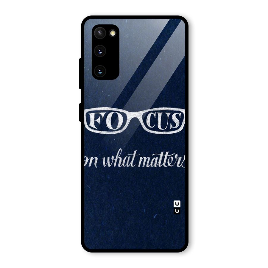 Focus Matters Glass Back Case for Galaxy S20 FE 5G