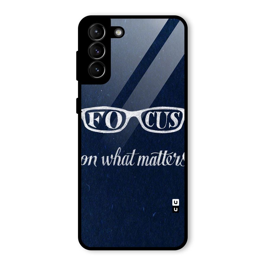 Focus Matters Glass Back Case for Galaxy S21 Plus