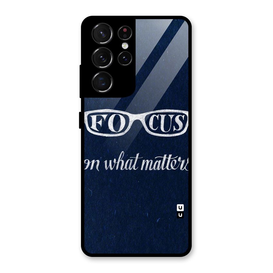 Focus Matters Glass Back Case for Galaxy S21 Ultra 5G