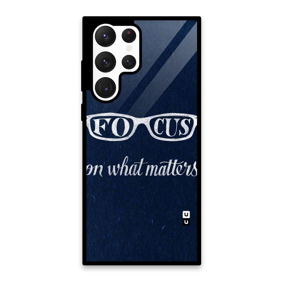 Focus Matters Glass Back Case for Galaxy S22 Ultra 5G