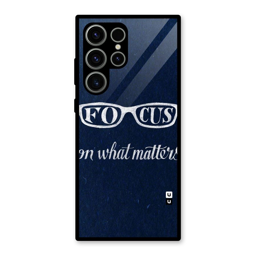 Focus Matters Glass Back Case for Galaxy S23 Ultra