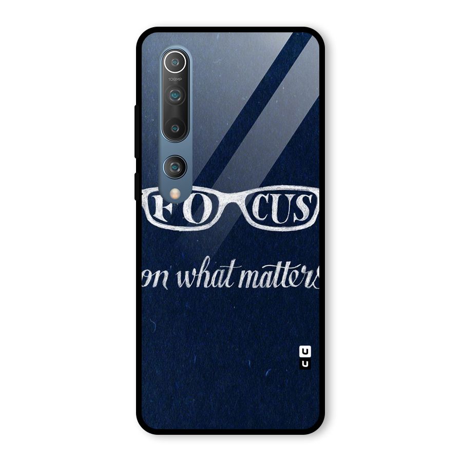 Focus Matters Glass Back Case for Mi 10