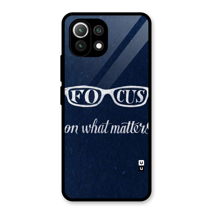 Focus Matters Glass Back Case for Mi 11 Lite