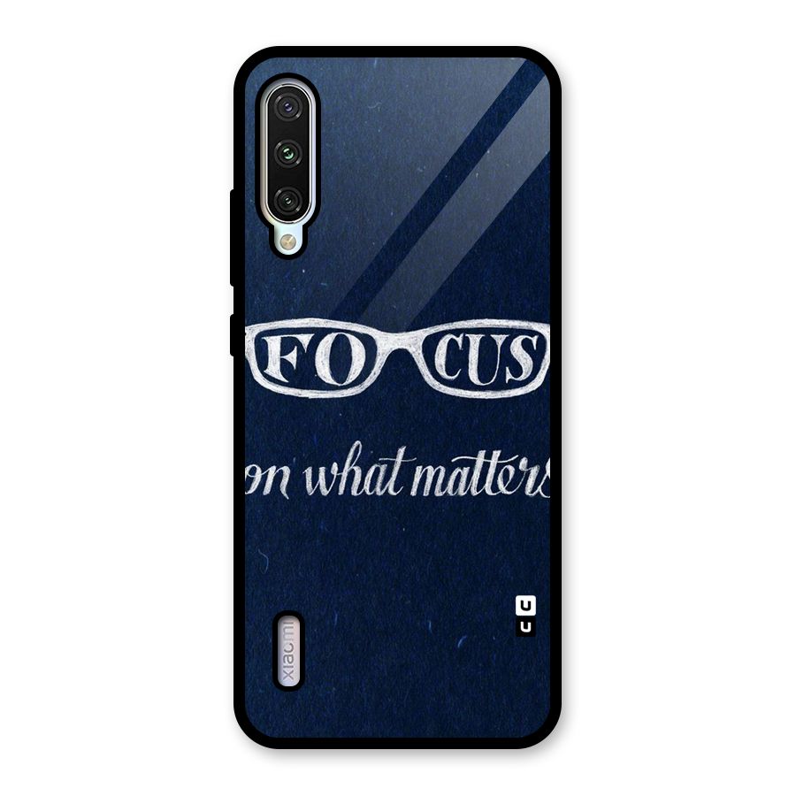 Focus Matters Glass Back Case for Mi A3