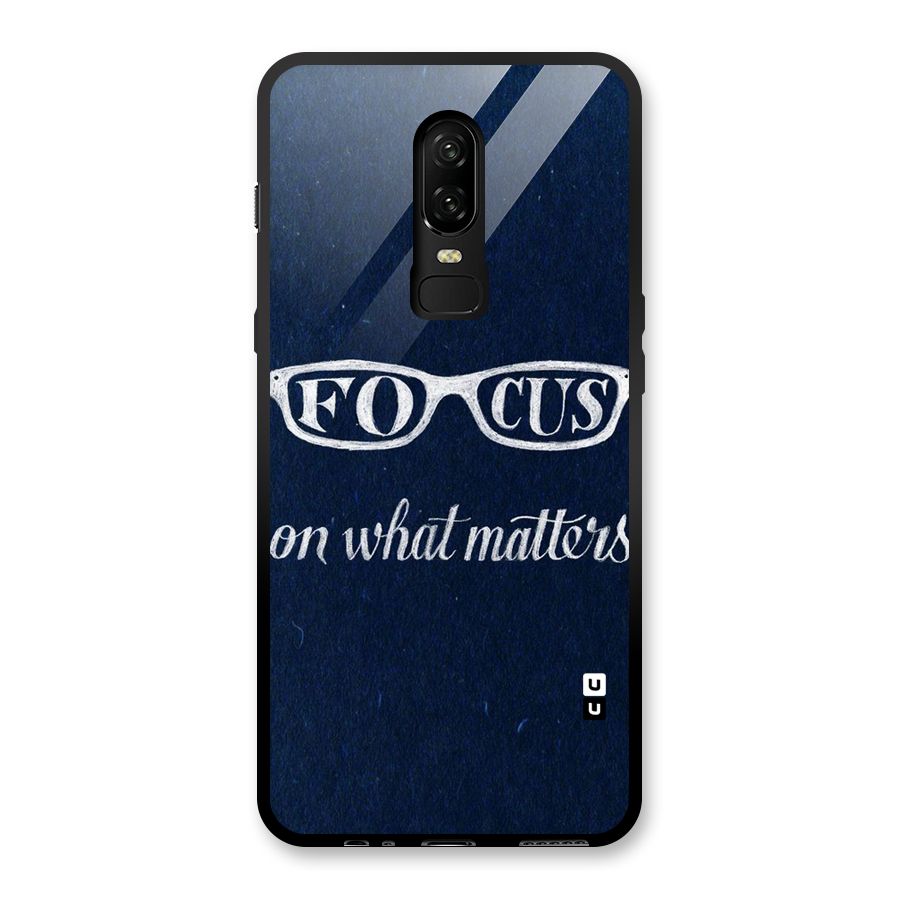 Focus Matters Glass Back Case for OnePlus 6