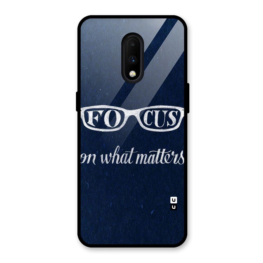 Focus Matters Glass Back Case for OnePlus 7