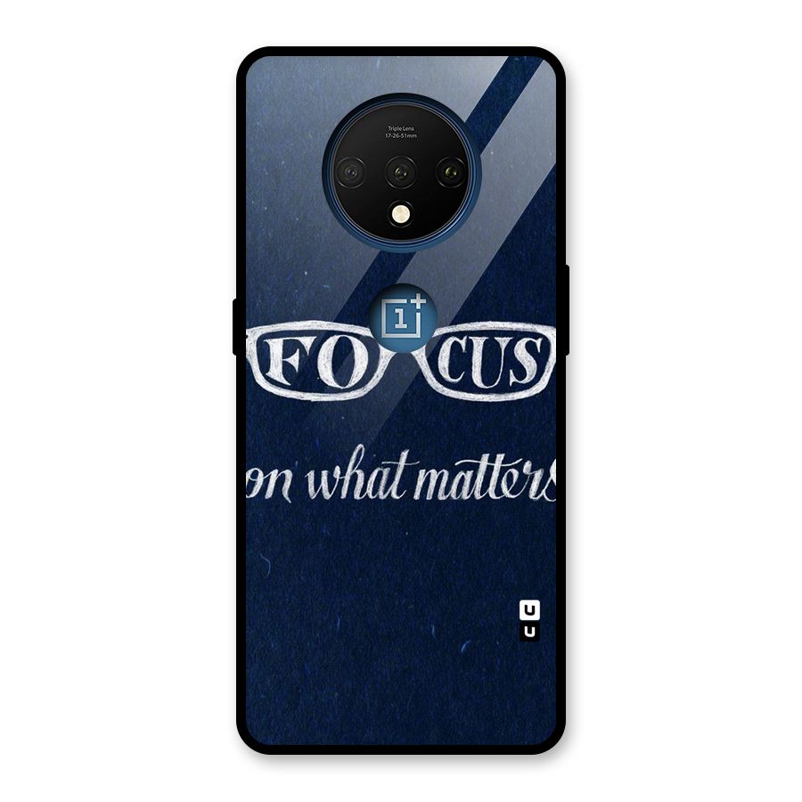 Focus Matters Glass Back Case for OnePlus 7T