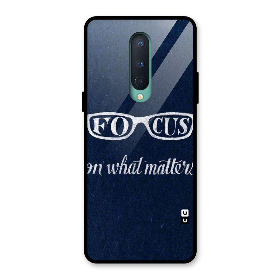 Focus Matters Glass Back Case for OnePlus 8