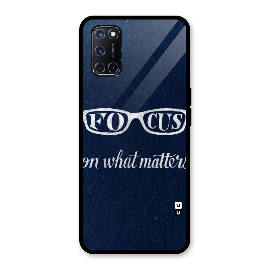 Focus Matters Glass Back Case for Oppo A52