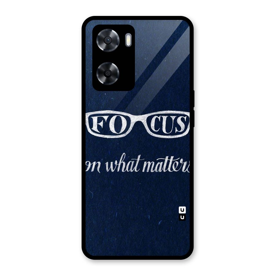 Focus Matters Glass Back Case for Oppo A57 2022