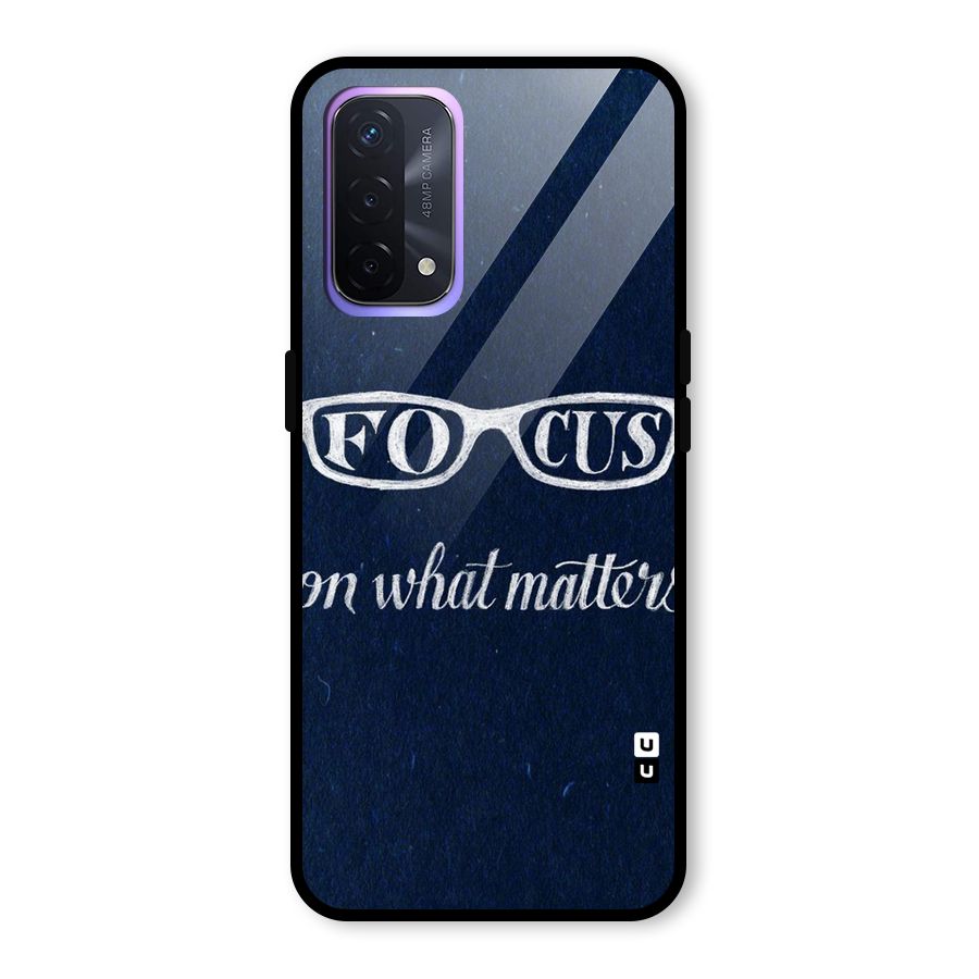 Focus Matters Glass Back Case for Oppo A74 5G