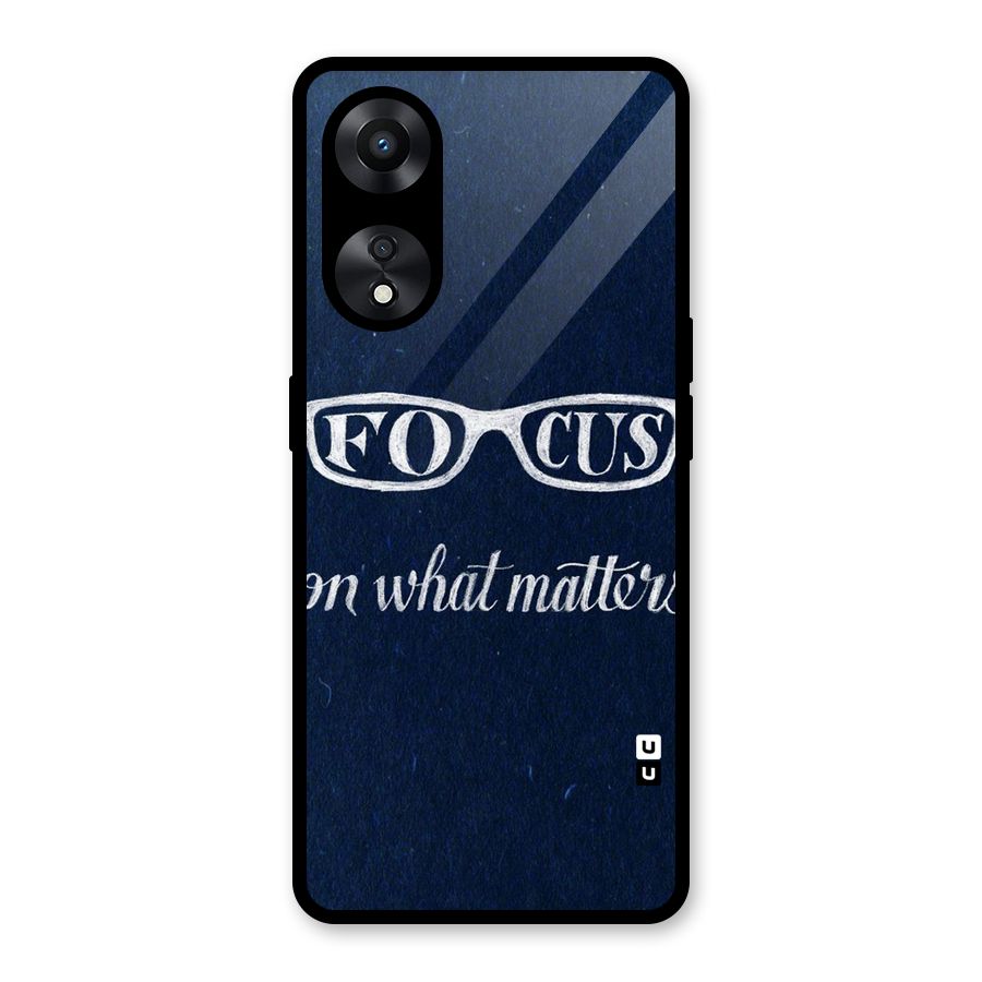 Focus Matters Glass Back Case for Oppo A78