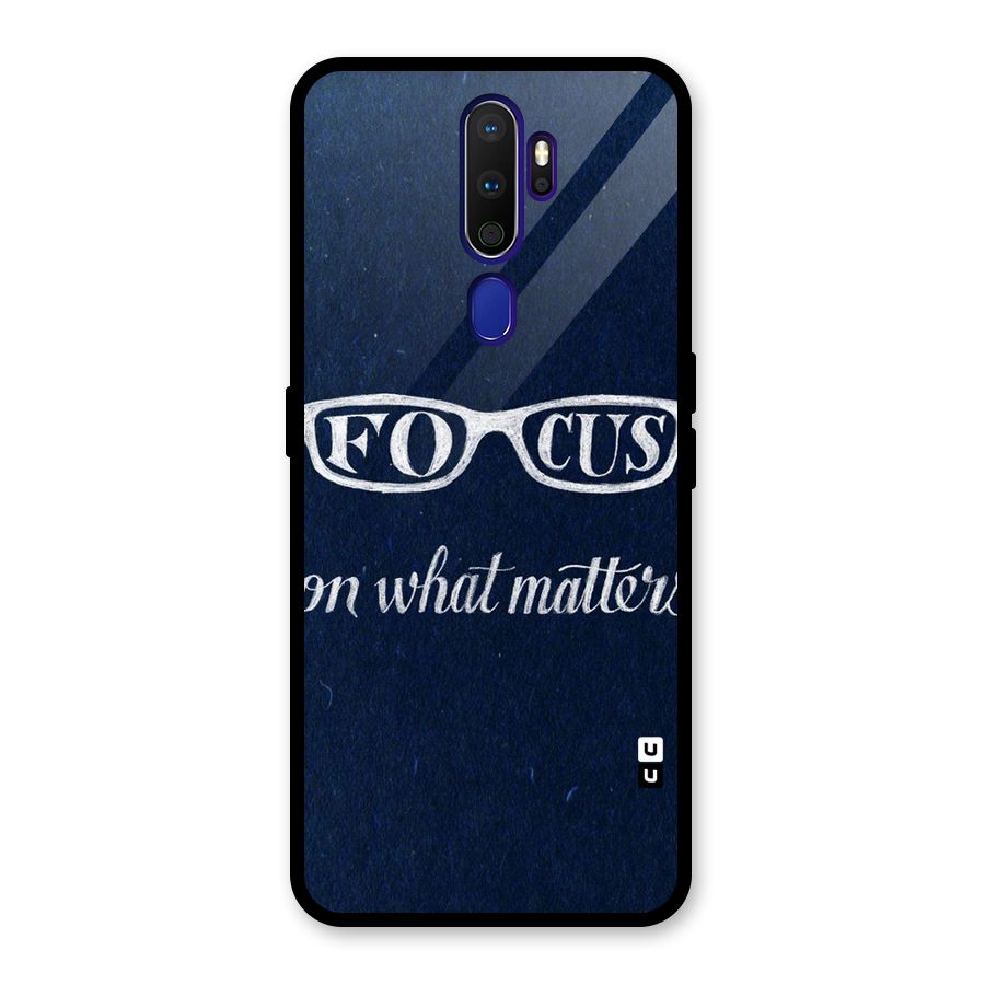 Focus Matters Glass Back Case for Oppo A9 (2020)