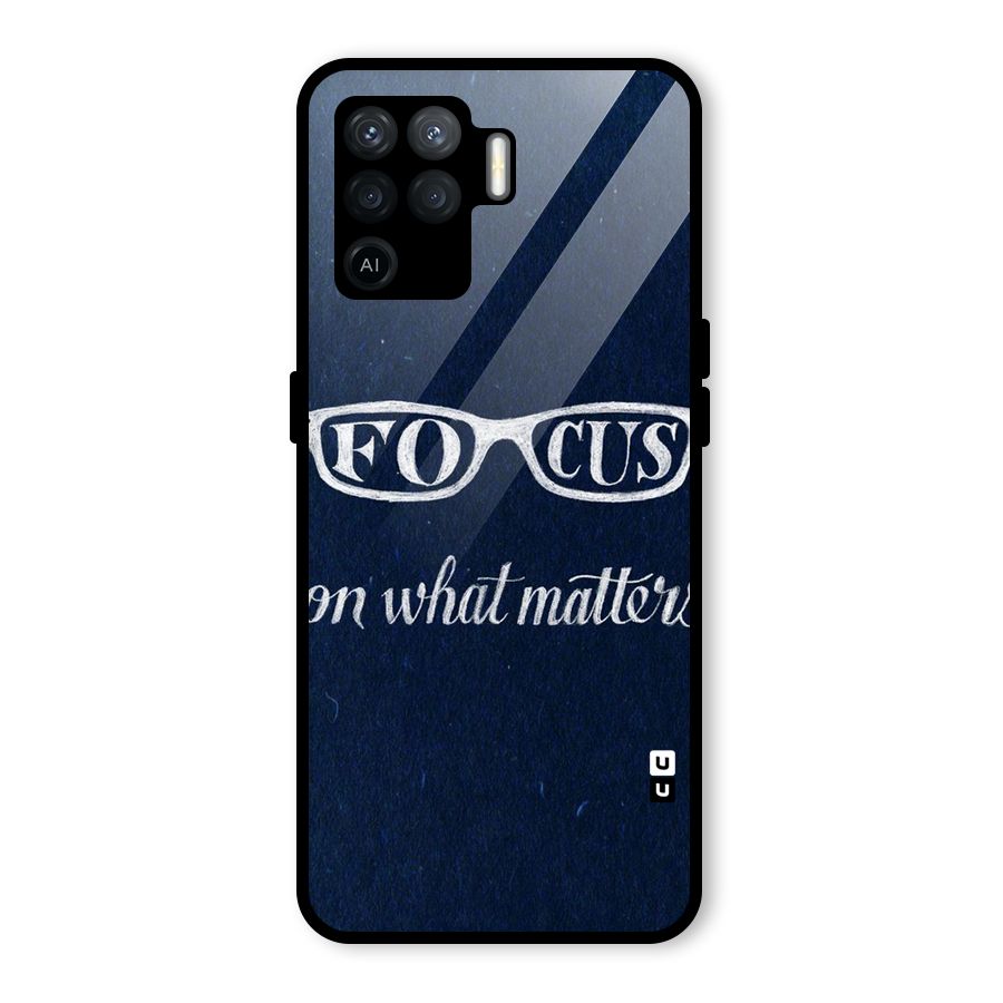 Focus Matters Glass Back Case for Oppo F19 Pro