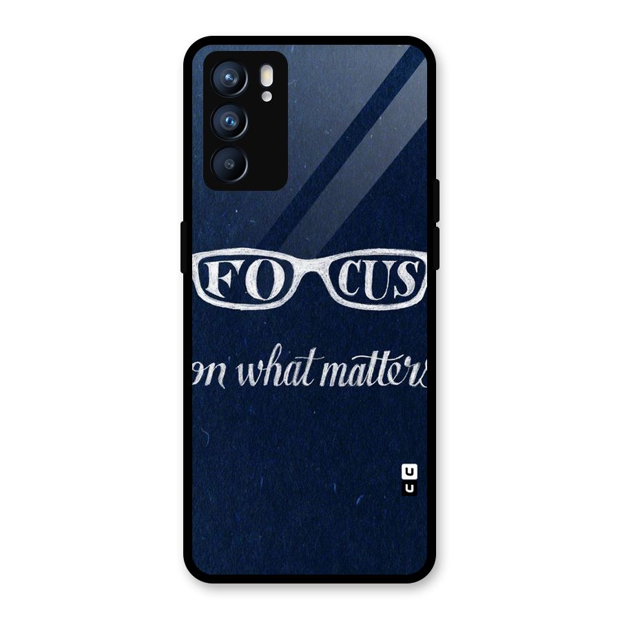 Focus Matters Glass Back Case for Oppo Reno6 5G